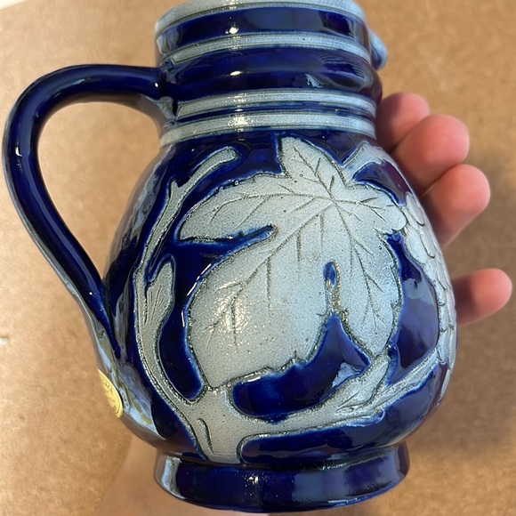 Betschdorf Alsace France Paul Schmitter Salt Glaze Pottery~Pitcher~Signed - Picture 8 of 16